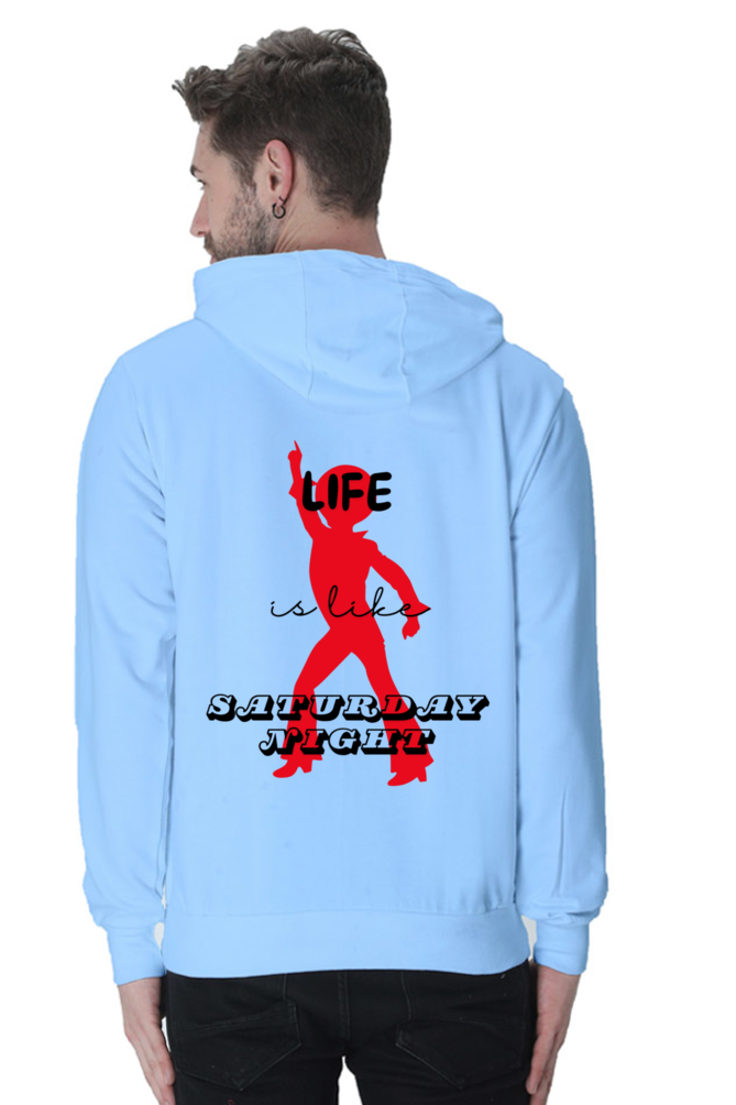 Life Quote Design Printed Hoodie Sweatshirt