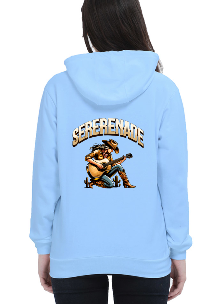 Cowgirl Serenade Art Printed Hoodie