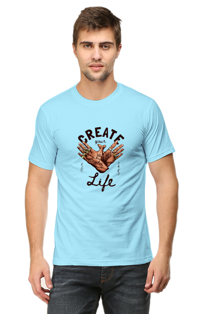 Create Your Life Art Printed T-Shirt