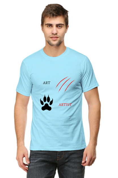 Lion Art & Artist Printed T-Shirt