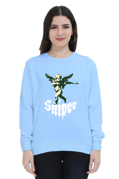 Cupid Sniper Printed Sweatshirt