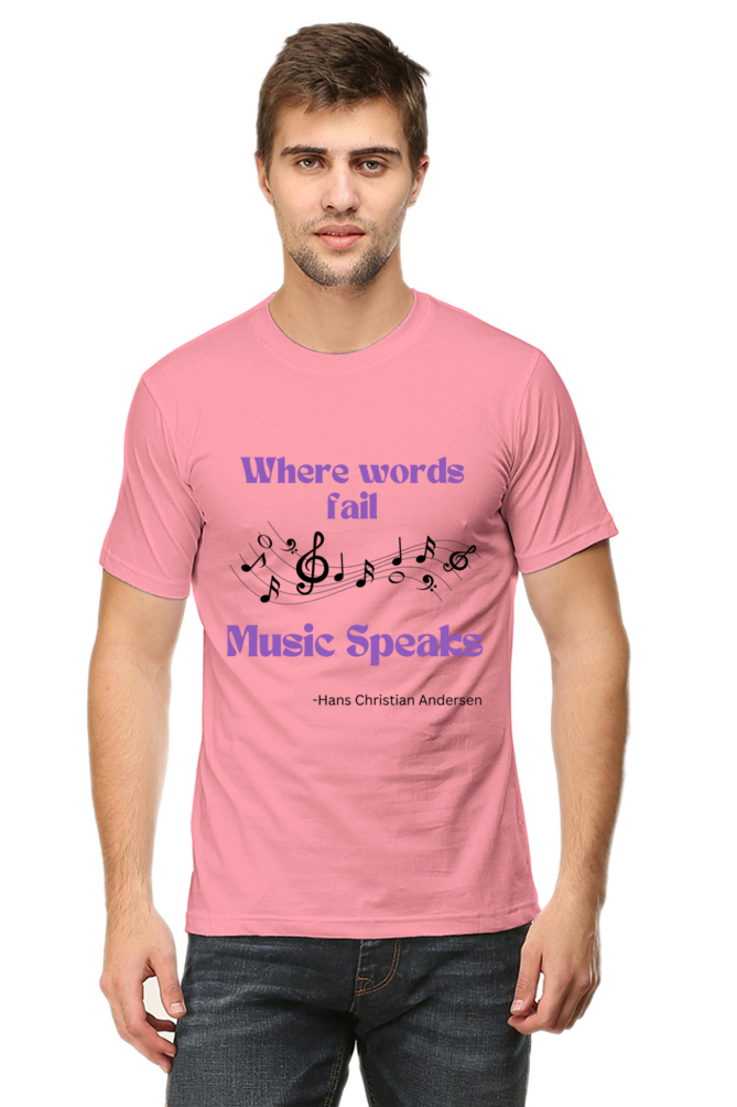 Melody Speaks Quote Printed T-Shirt