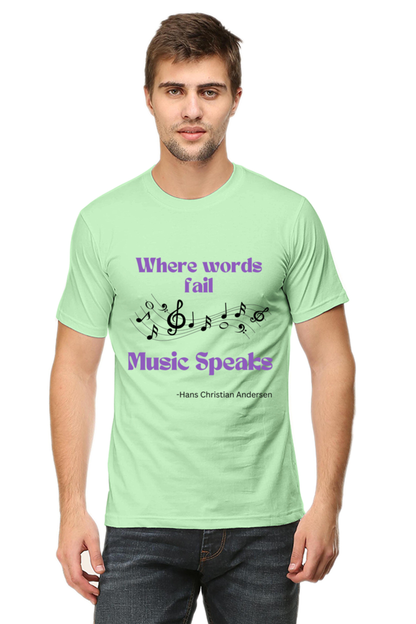 Melody Speaks Quote Printed T-Shirt