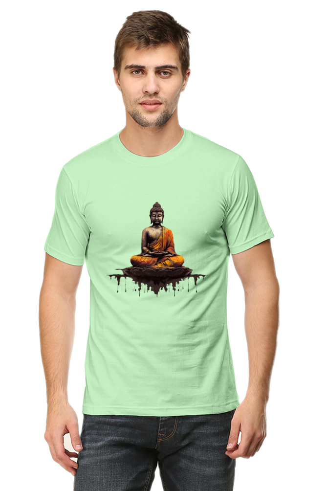 Buddha Clipart Printed T-Shirt