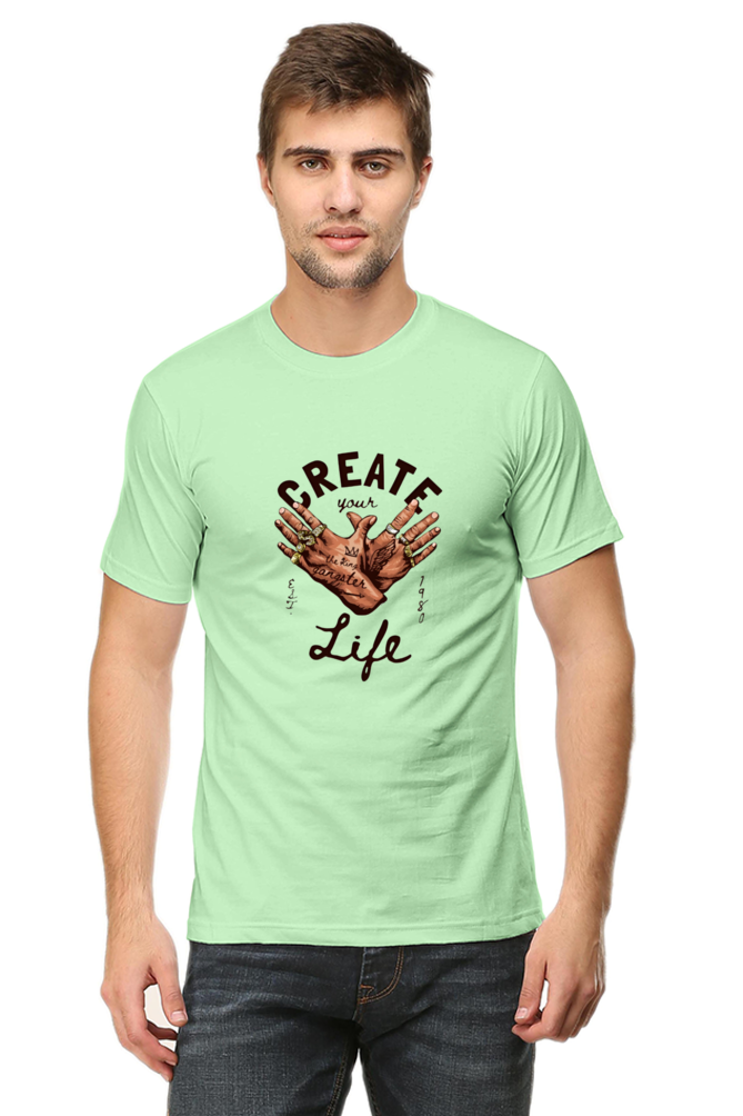 Create Your Life Art Printed T-Shirt