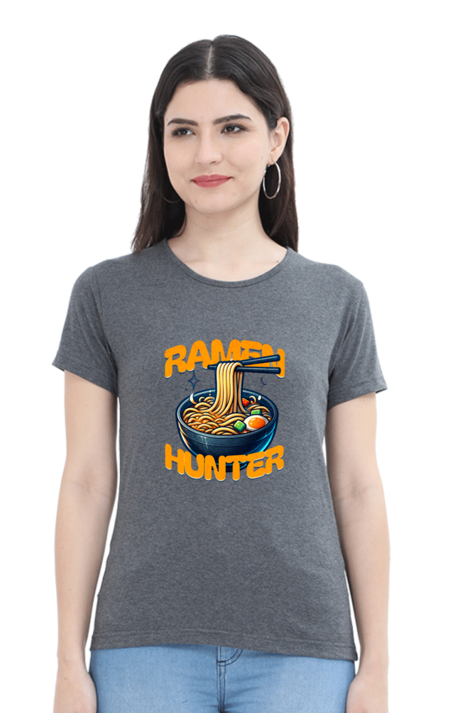 Ramen Hunter Printed Half Sleeve T-Shirt