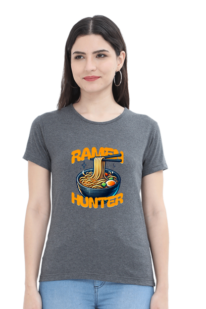 Ramen Hunter Printed Half Sleeve T-Shirt