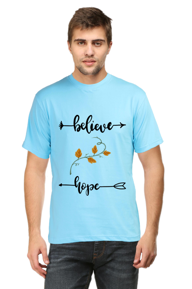 Believe & Hope Quote Printed T-Shirt