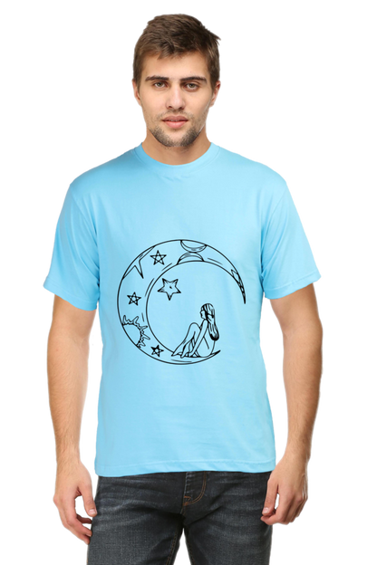 Half Moon Universe Printed T-Shirt