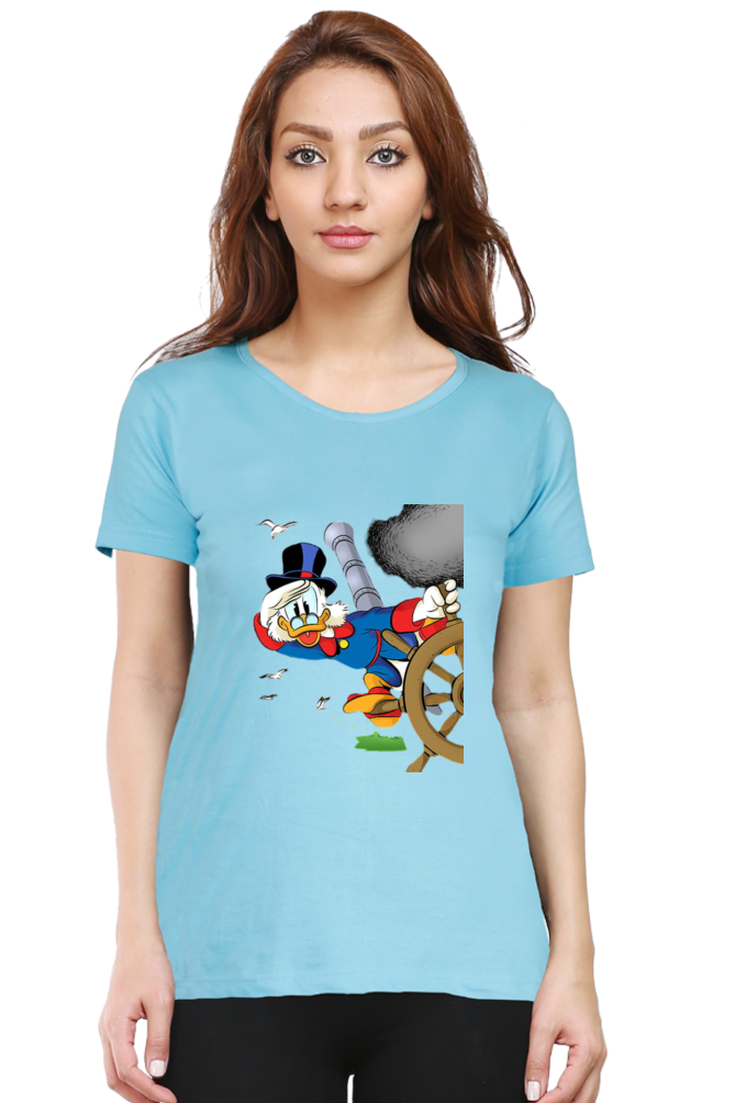 Ducktales Daze Design Half Sleeve Printed T-Shirt