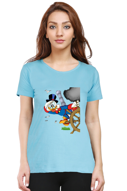 Ducktales Daze Design Half Sleeve Printed T-Shirt