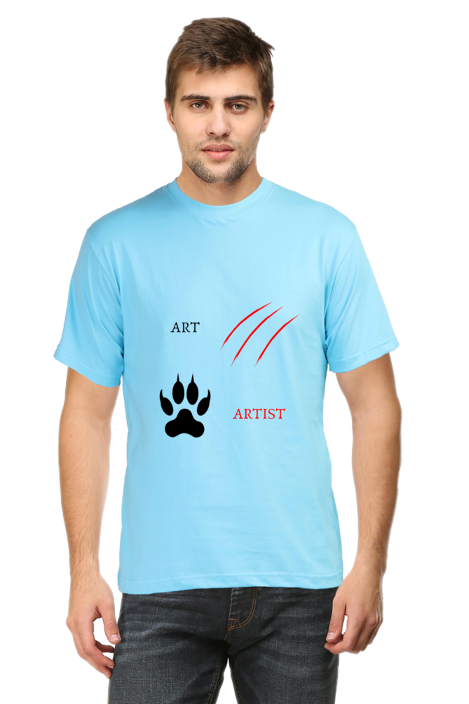 Lion Art & Artist Printed T-Shirt