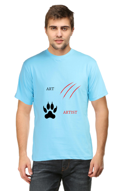 Lion Art & Artist Printed T-Shirt