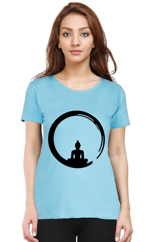 Ink Buddha Art Printed Half Sleeve T-Shirt