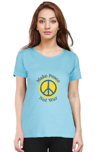 Peace Quote Thoughts Half Sleeve Printed T-Shirt