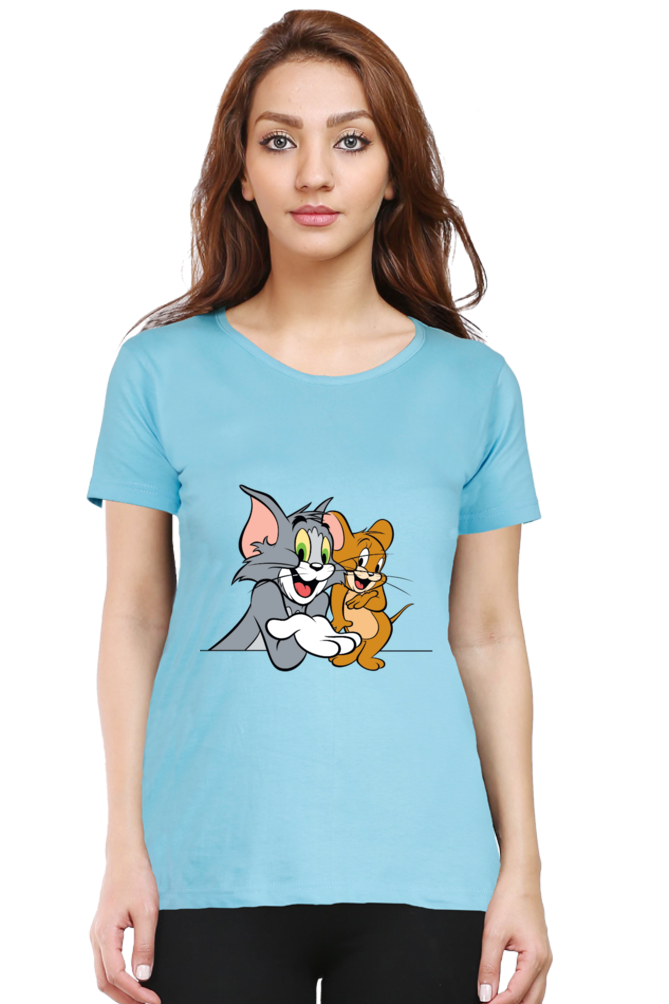 Tom & Jerry Hilarity Printed Half Sleeve T-Shirt