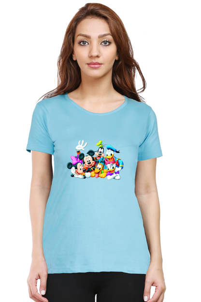 Mickey Mania Printed Half Sleeve T-Shirts