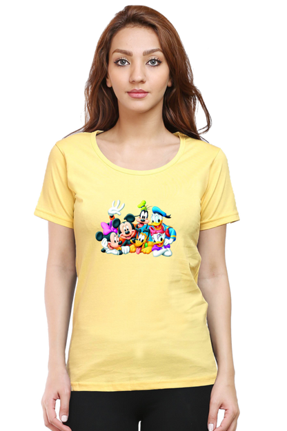 Mickey Mania Printed Half Sleeve T-Shirts