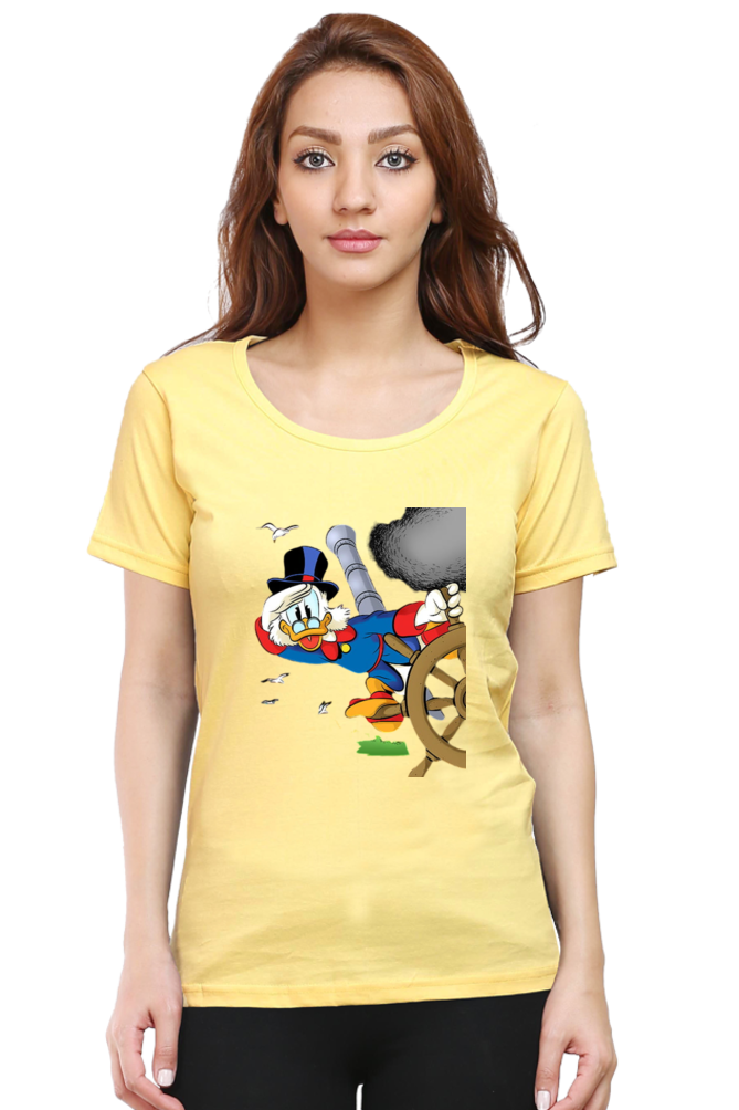 Ducktales Daze Design Half Sleeve Printed T-Shirt