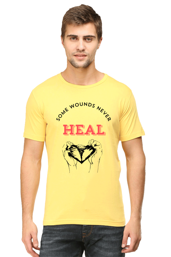 Wound Never Heal Quote Printed T-Shirt