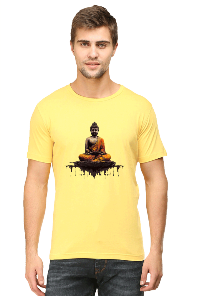 Buddha Clipart Printed T-Shirt