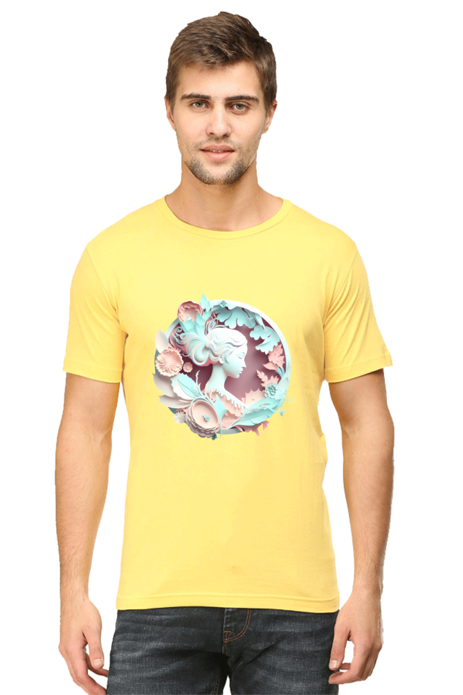 Feminine 3D Art Printed T-Shirt