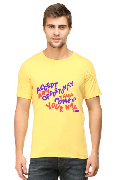 Accept Opportunity Quote Printed T-Shirt