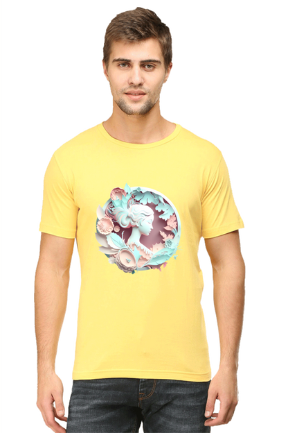 Feminine 3D Art Printed T-Shirt