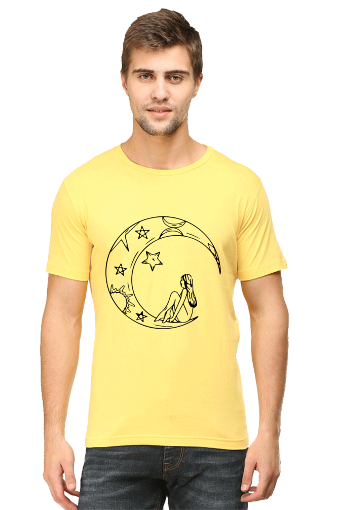 Half Moon Universe Printed T-Shirt