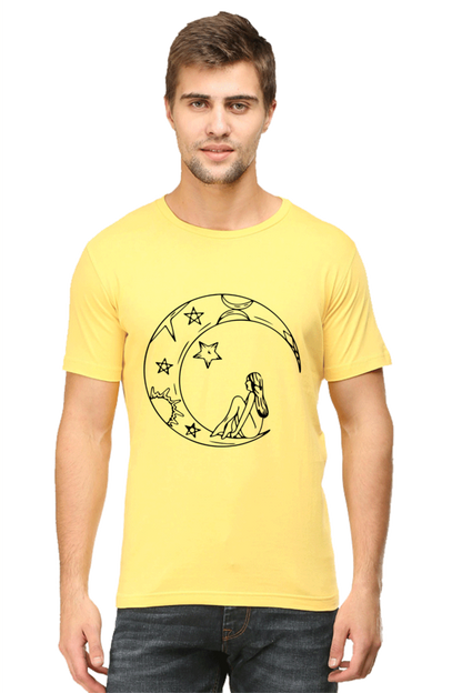 Half Moon Universe Printed T-Shirt