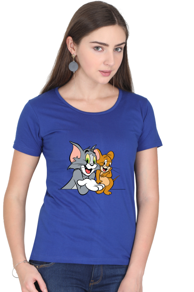 Tom & Jerry Hilarity Printed Half Sleeve T-Shirt