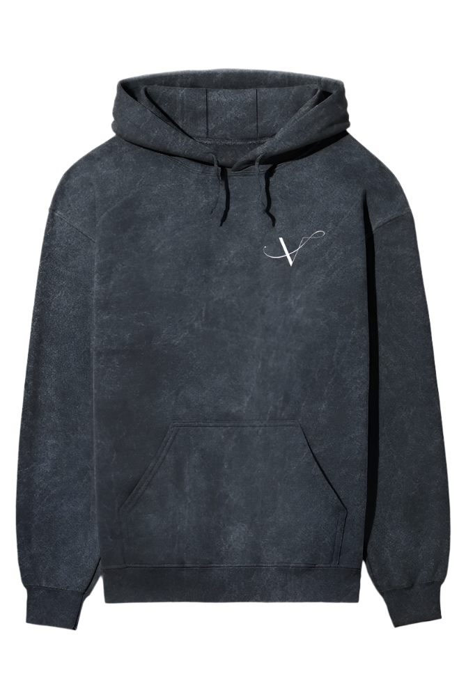 Bold Style Acidic Wash Hooded Sweatshirt