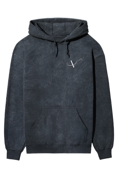 Bold Style Acidic Wash Hooded Sweatshirt