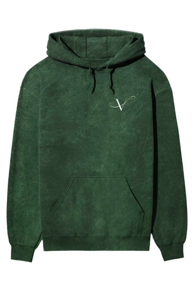 Bold Style Acidic Wash Hooded Sweatshirt