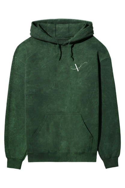 Bold Style Acidic Wash Hooded Sweatshirt