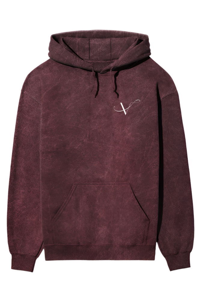 Bold Style Acidic Wash Hooded Sweatshirt