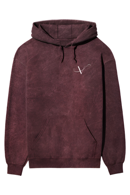 Bold Style Acidic Wash Hooded Sweatshirt
