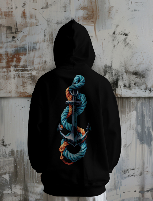 Anchor Art Printed Hoodie