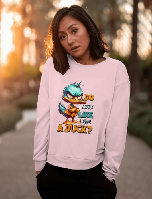 Angry Duck Graphic Printed Sweatshirt