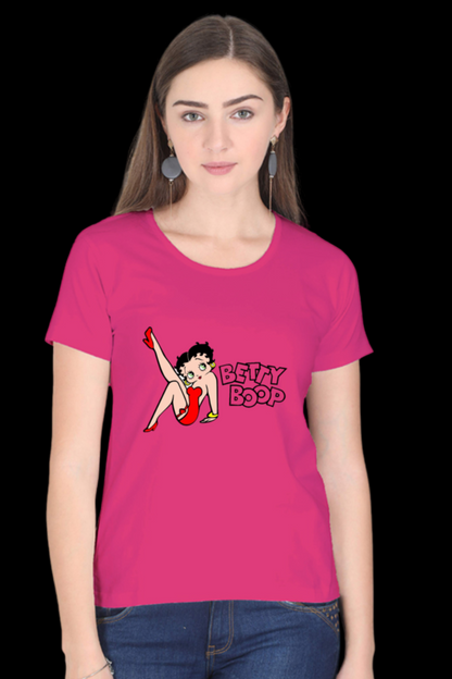 Betty Charm Printed Half Sleeve T-Shirts