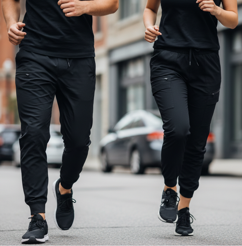 Activewear, Black joggers, unisex joggers, joggers for Rs.849