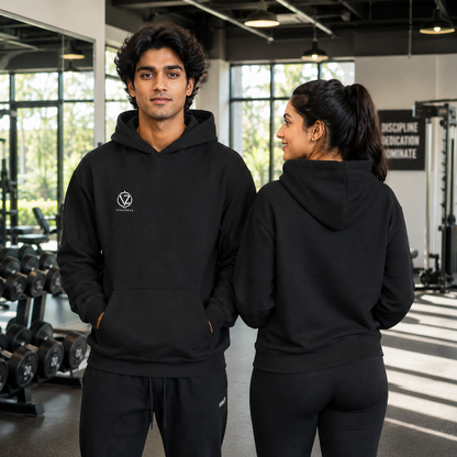 Black Unisex Pullover Hoodie
