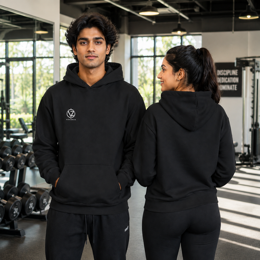 Black Unisex Pullover Hoodie