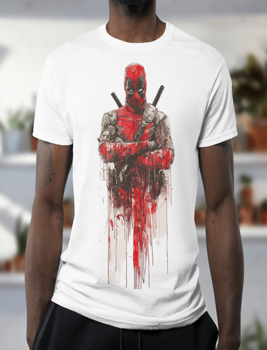 Bold Deadpool Design Printed T-shirt