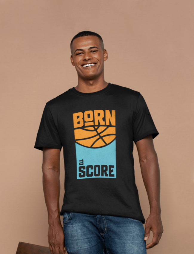Born To Score Printed T-Shirt