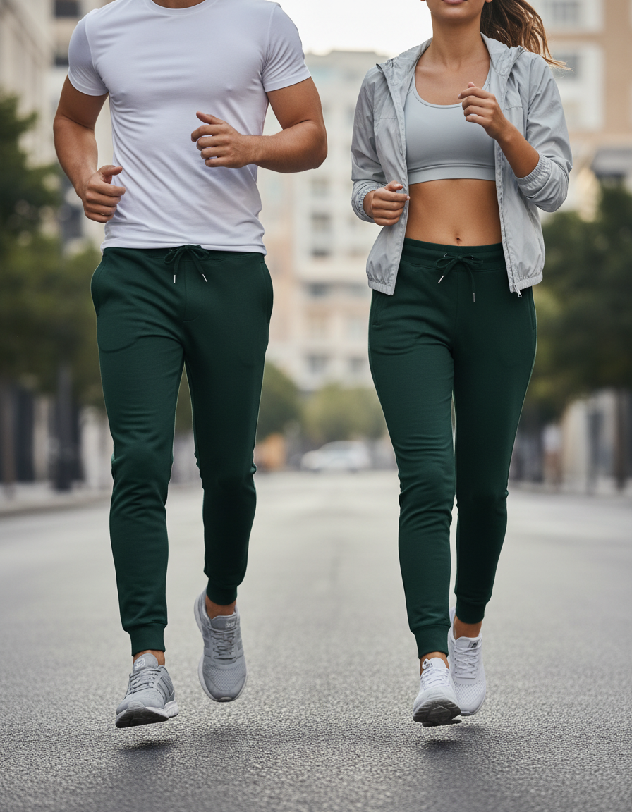 Bottle Green Unisex Joggers