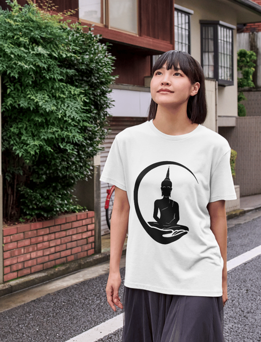 Buddha Serenity Printed Half Sleeve T-Shirt