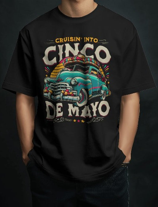 Cinco Demayo Oversized Printed Unisexual T-Shirt