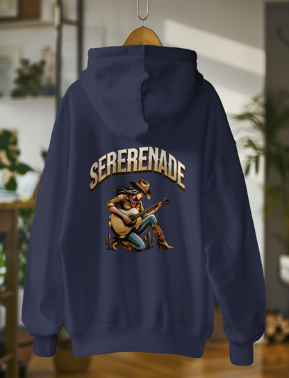 Cowgirl Serenade Art Printed Hoodie