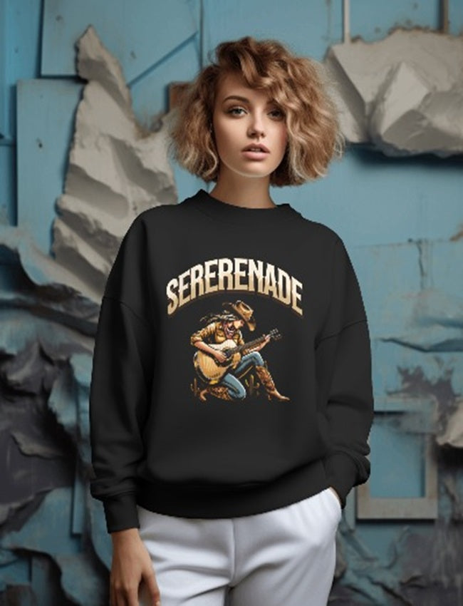 Cowgirl Serenade Printed Sweatshirt